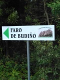 Sinais indicadoras de Faro de Budiño.